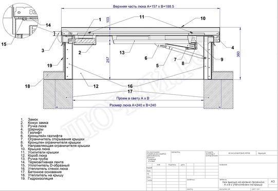 Люк для выхода на кровлю Оптимус 1000*800 Люк для выхода на кровлю Оптимус 1000*800