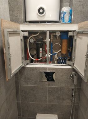 Люк под плитку Секрет 3.0, 2 створки 1100*450 Люк под плитку Секрет 3.0, 2 створки 1100*450