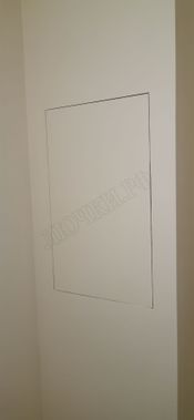 Люк под покраску Премиум Лайт для установки в стену 2 створки Люк под покраску Премиум Лайт для установки в стену 2 створки