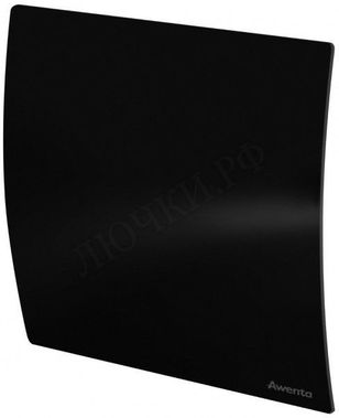 Вытяжной вентилятор Awenta System+, Turbo, 125 KWT125CTR, Escudo, PECB125P, Чёрный глянцевый, пластик Вытяжной вентилятор Awenta System+, Turbo, 125 KWT125CTR, Escudo, PECB125P, Чёрный глянцевый, пластик