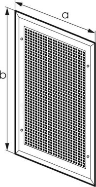 Решетка металлическая с перфорацией 3*5 мм накладная Решетка металлическая с перфорацией 3*5 мм накладная